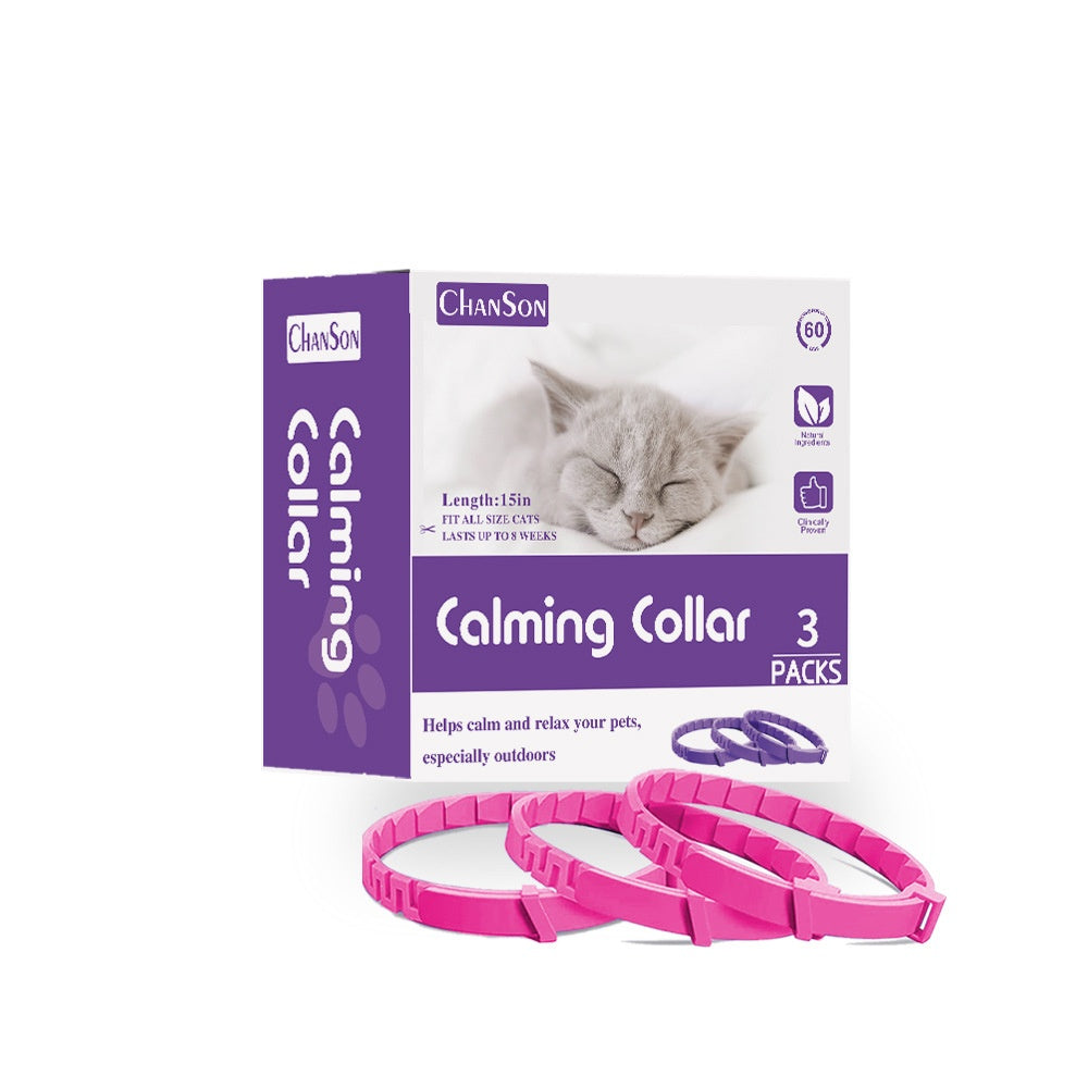 Calming Pheromone Collars 3-Pack - Natural Anxiety Relief