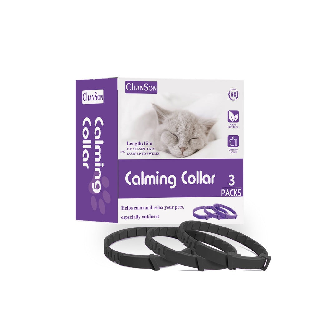 Calming Pheromone Collars 3-Pack - Natural Anxiety Relief