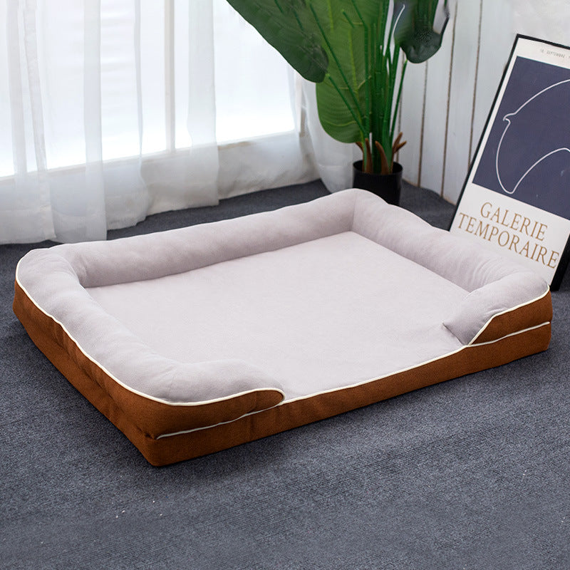 Washable Dog Bed - Removable Cover, All Season Comfort