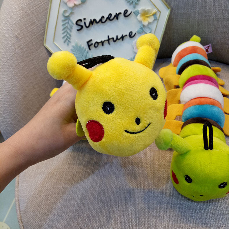 Caterpillar Squeaky Toy - Interactive Plush for Dogs & Cats