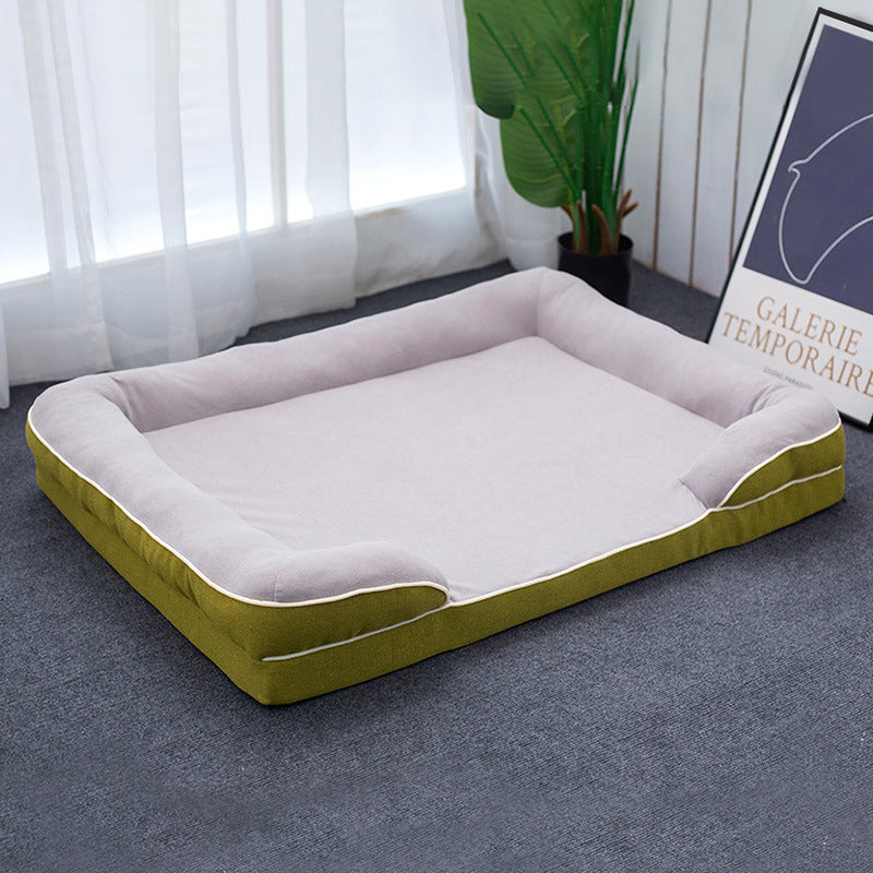 Washable Dog Bed - Removable Cover, All Season Comfort