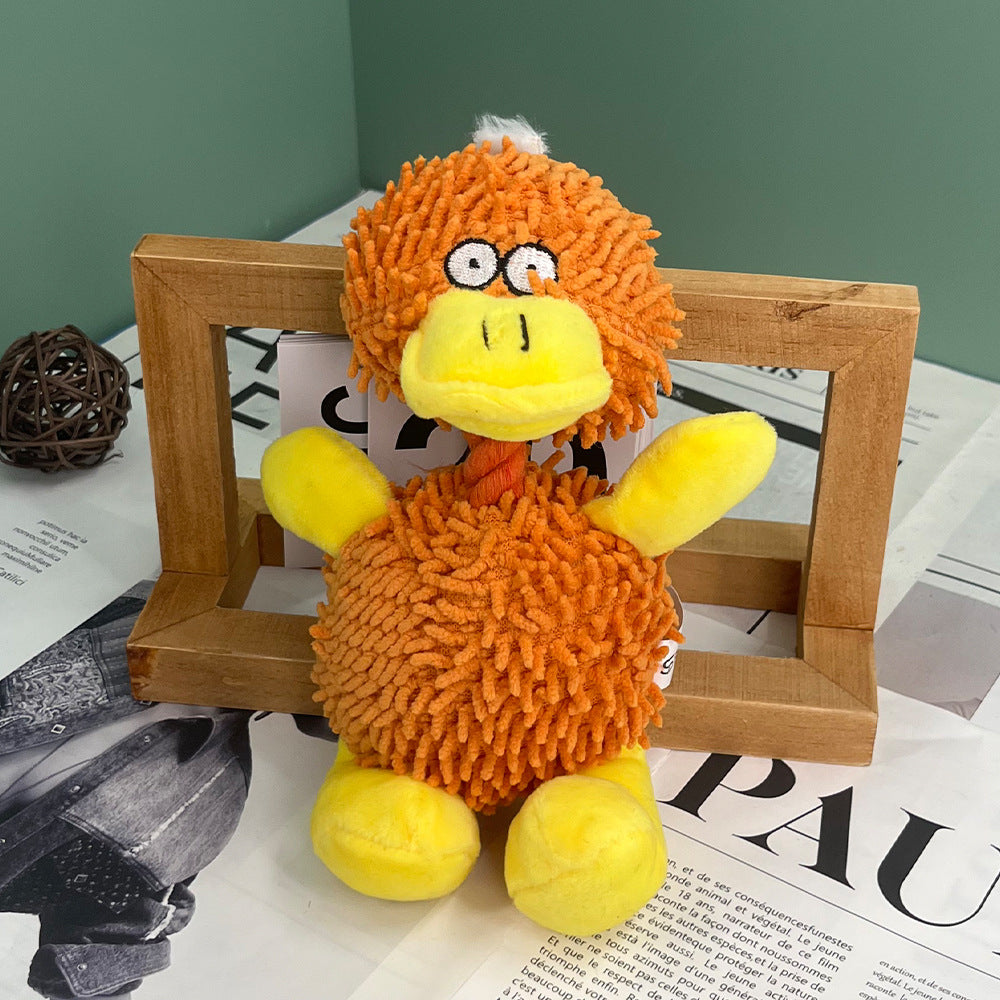 Interactive Duck Plush Dog Toy - Squeaky & Bite-Resistant