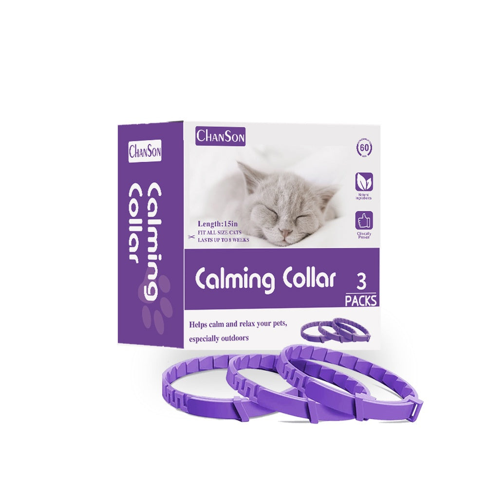 Calming Pheromone Collars 3-Pack - Natural Anxiety Relief