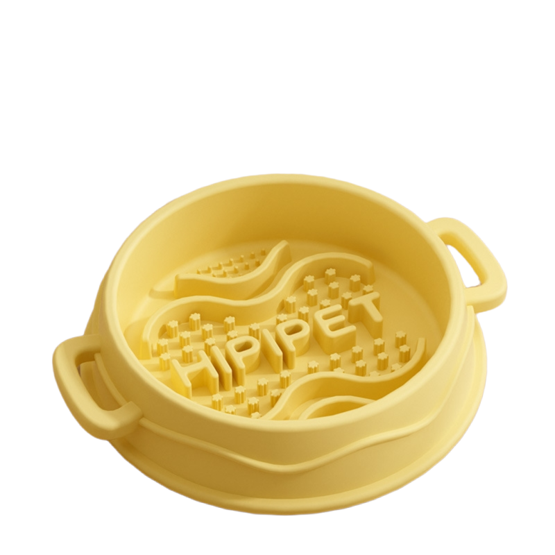 Slow Feeder Dog Bowl - Interactive Maze Design with Easy Grip Handles