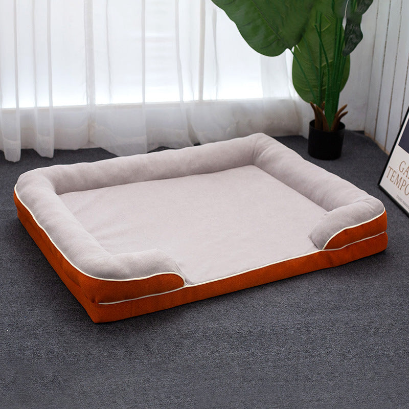 Washable Dog Bed - Removable Cover, All Season Comfort