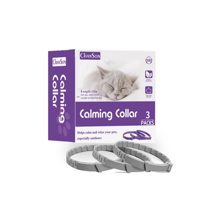 Calming Pheromone Collars 3-Pack - Natural Anxiety Relief