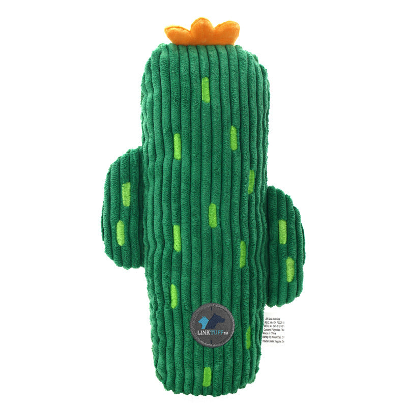 Fruit & Veggie Plush Dog Toys - Bite-Resistant Squeaky Fun