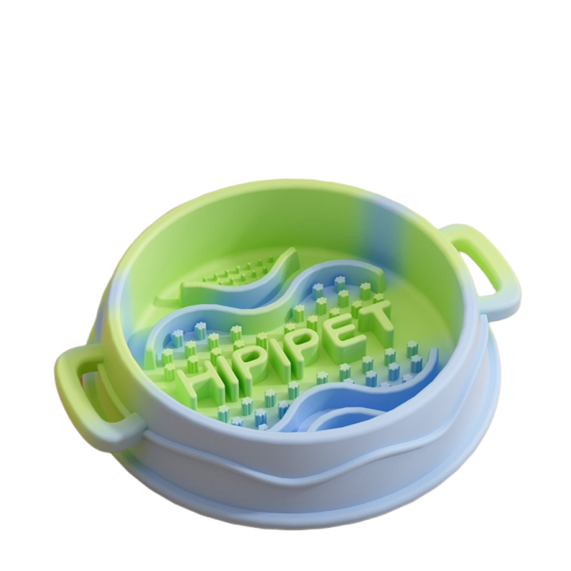 Slow Feeder Dog Bowl - Interactive Maze Design with Easy Grip Handles