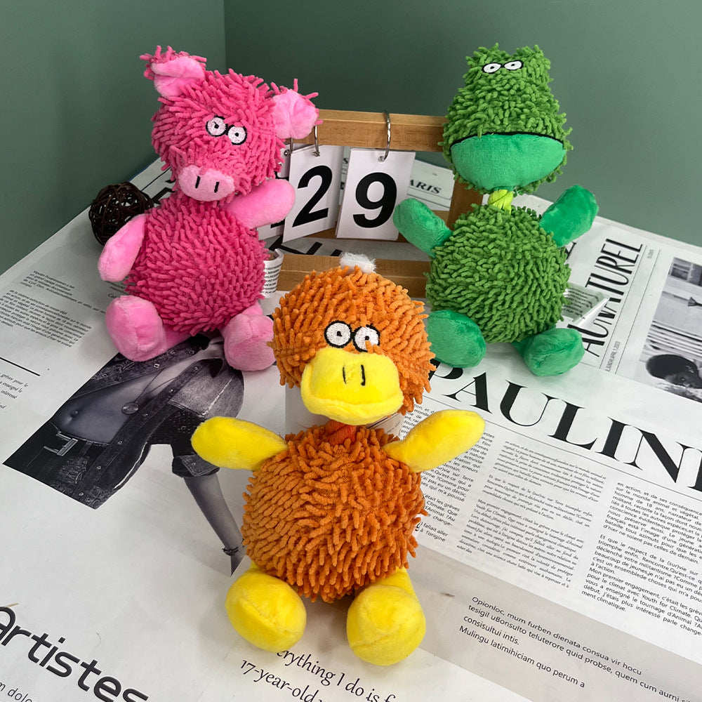 Interactive Duck Plush Dog Toy - Squeaky & Bite-Resistant