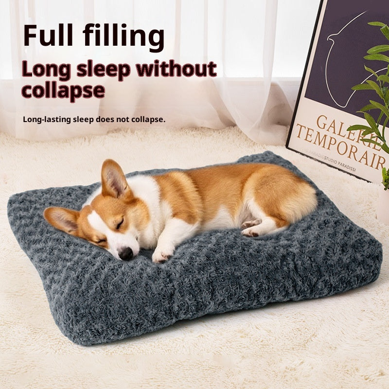 Luxury Velvet Pet Bed Mat - Premium Comfort for Dogs
