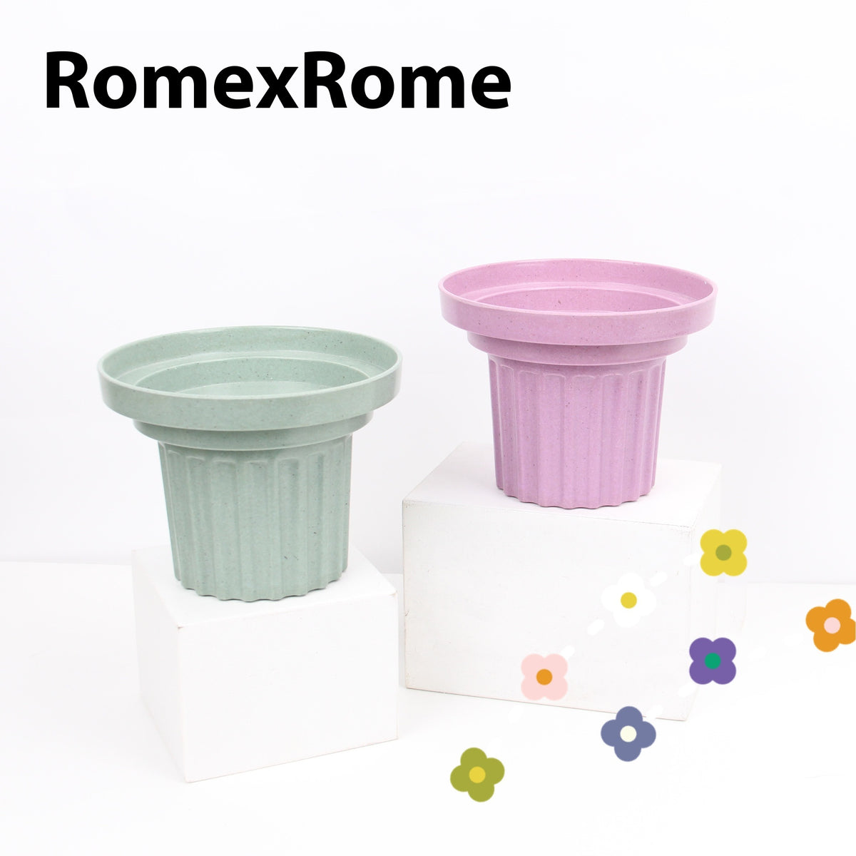 Bamboo Fibre 3-in-1 Pet Bowl Set - Eco-Friendly Dog Cat Feeder