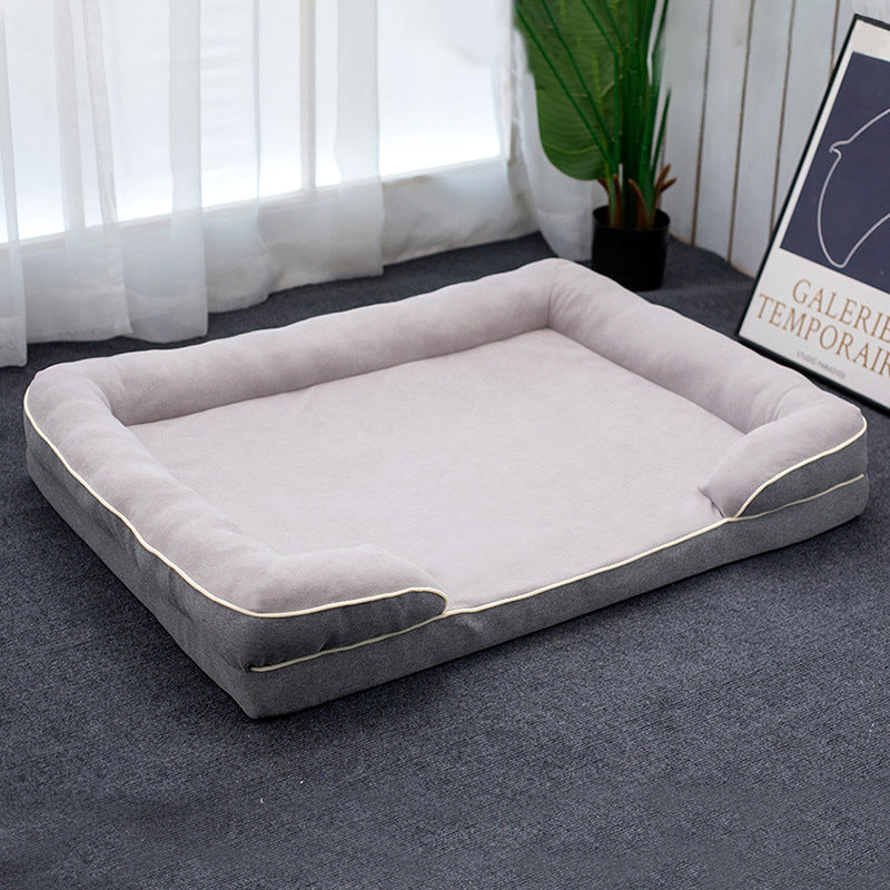 Washable Dog Bed - Removable Cover, All Season Comfort