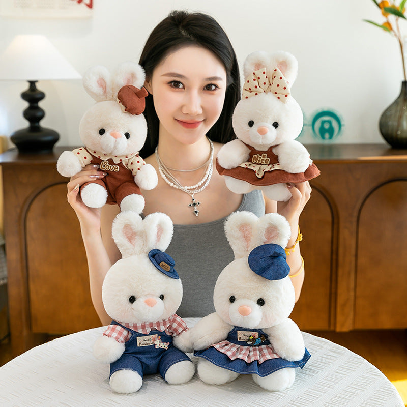 Plush Rabbit Toy - Soft Cuddle Companion for Dogs & Cats