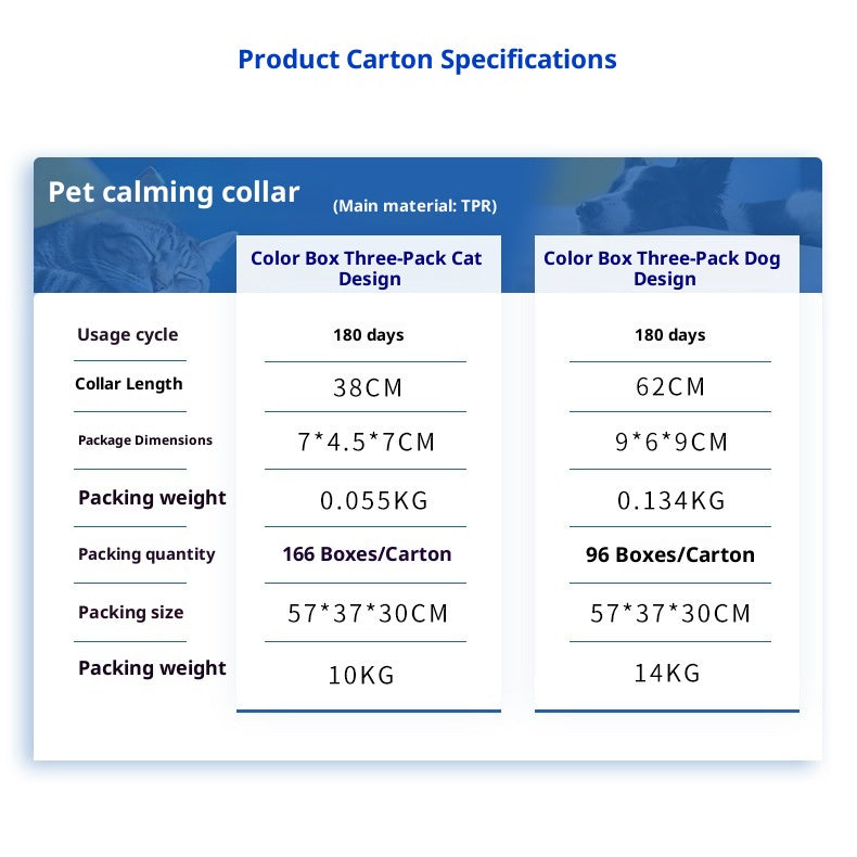 Calming Pheromone Collars 3-Pack - Natural Anxiety Relief